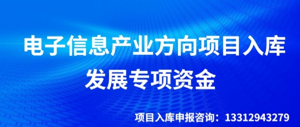 电子信息产业方向项目入库